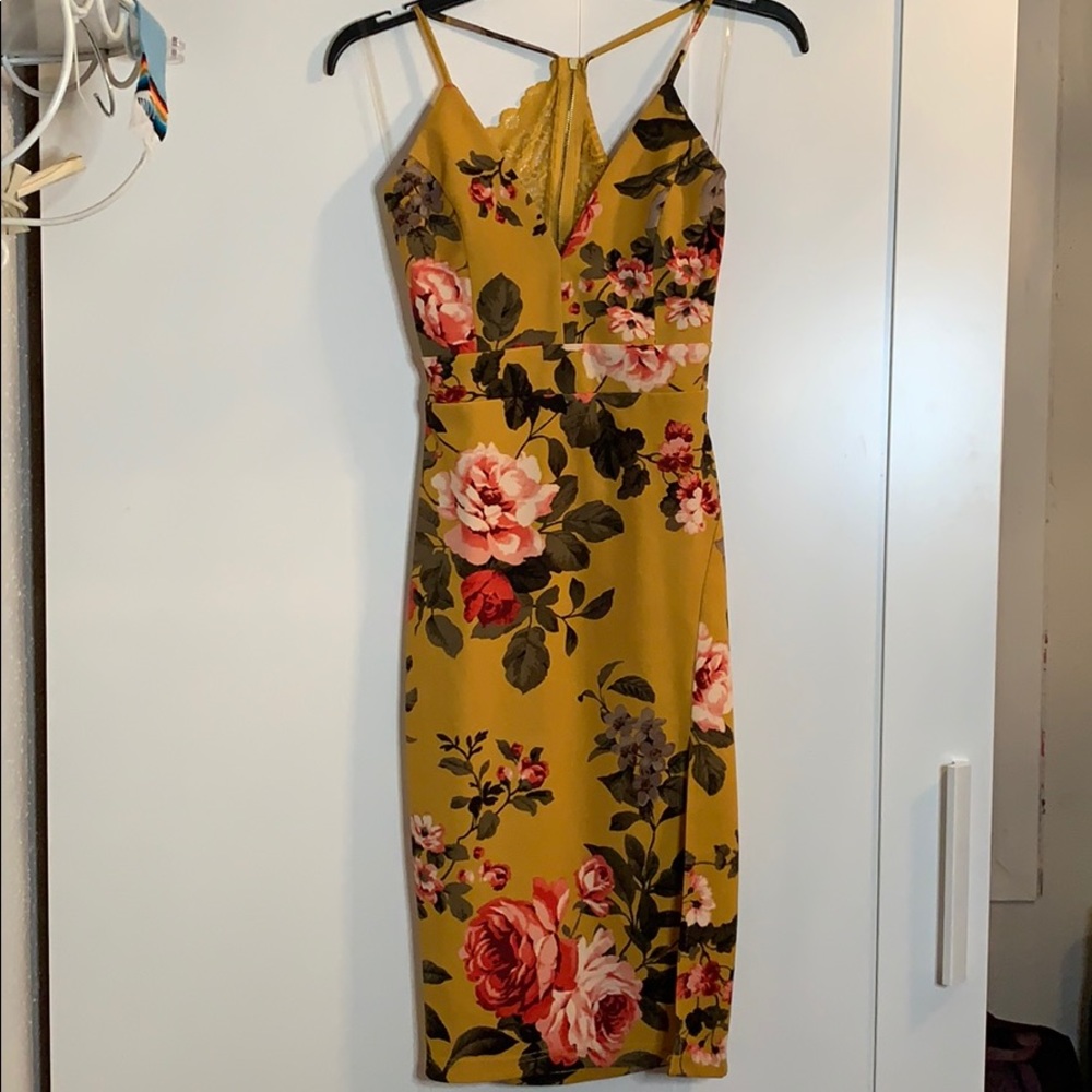 Floral bodycon dress